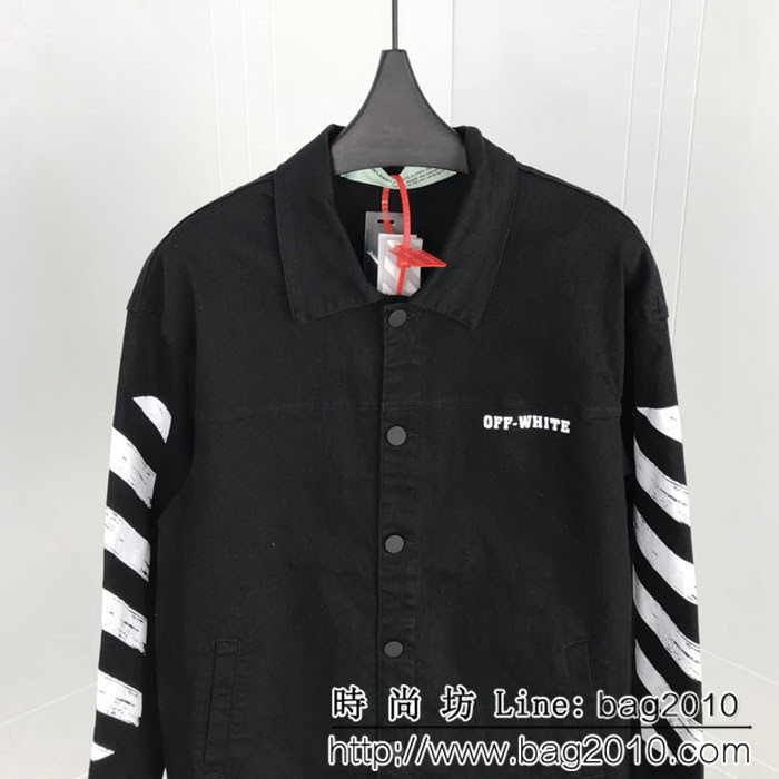 OFFwhite 18ss秋冬新款 薄款牛仔外套 水洗牛仔 男女同款 ydi1067